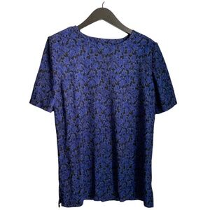 ❄️3/$15❄️ Vintage NWT Kathie Lee Blouse Size Large Blue Black Shirt 90s Plus